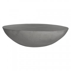 CAFE TABLE HALF LIME PLASTER GREY 85 